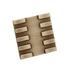 TIRADOR CUADRADO ORO VIEJO 35X35MM